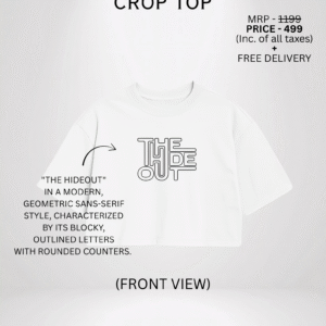 URBAN SCRIBBLE CROP TOP