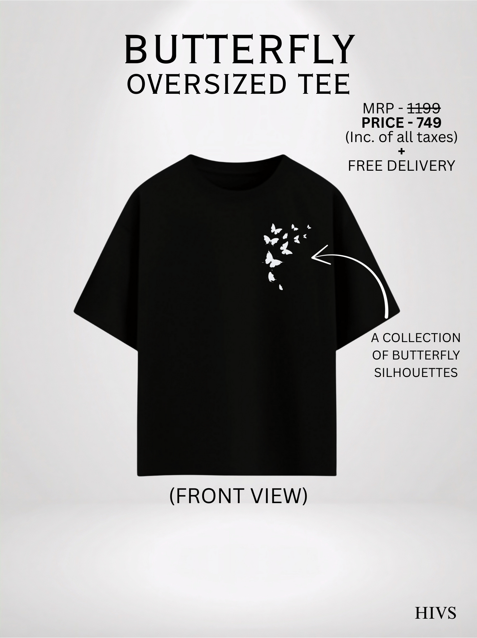 BUTTERFLY OVERSIZED TEE