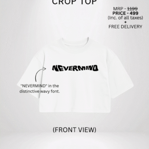 UNREAD WORDS CROP TOP