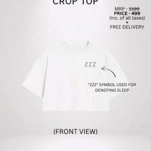 SNOOZE MODE CROP TOP