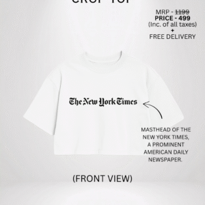 THE RESTRICTED TIMES CROP TOP