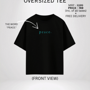 PEACE OVERSIZED TEE