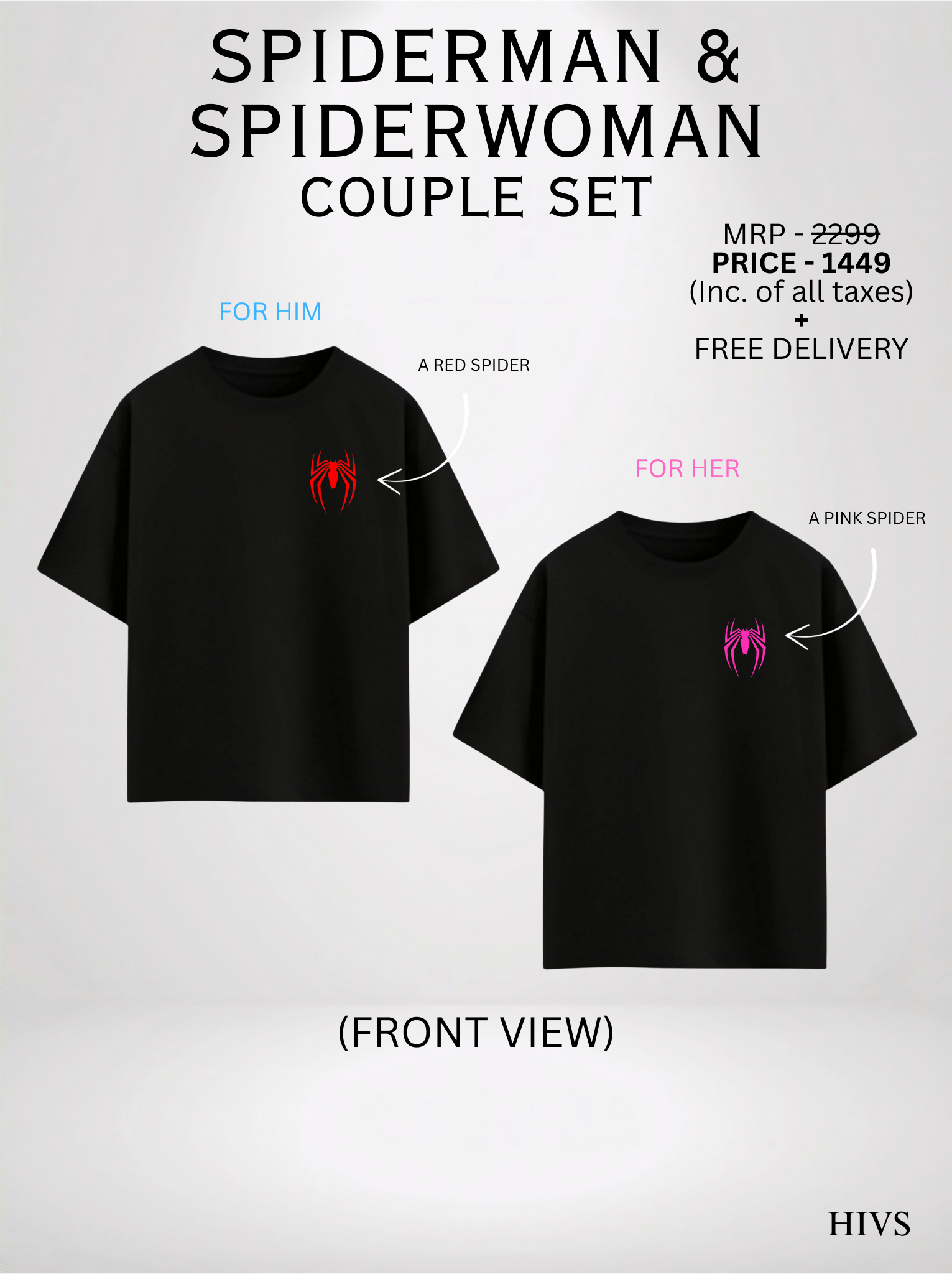 SPIDERMAN AND SPIDERWOMEN COUPLE SET